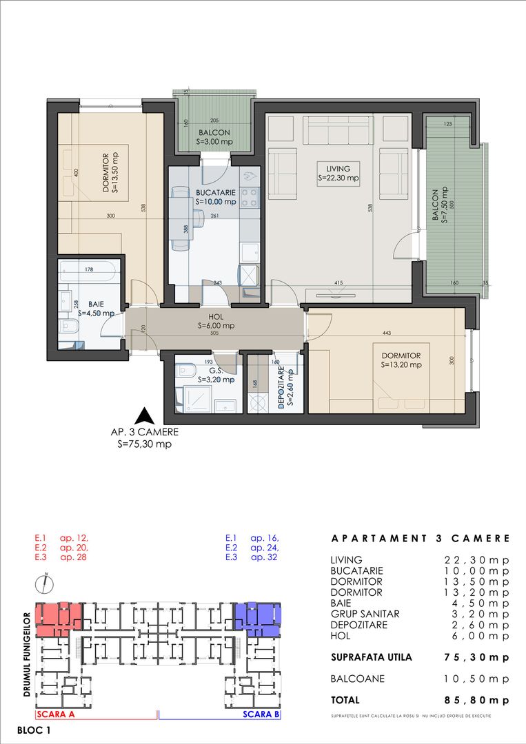 Acasă, în 3 camere bine gândite – spațiu, lumină și confort - Poză 15