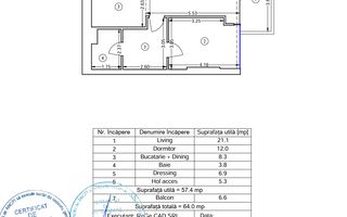 INCHIRIERE 2 CAMERE | BLOC NOU 2023 | SPA & PISCINA | VEDERE PANORAMICA - Schiță 18