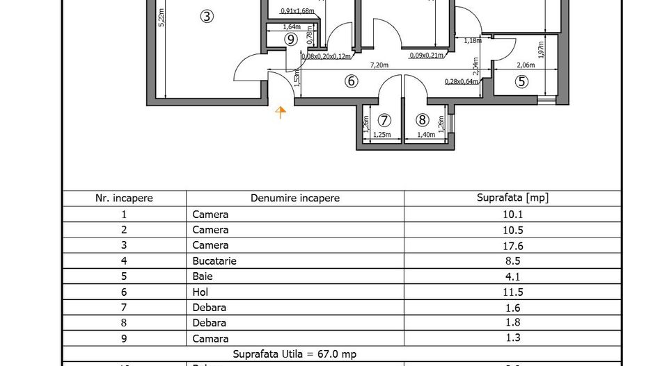 Apartament 3 Camere Decomandat  Petre Ispirescu | Etaj 1 - Poză 3