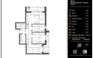 Apartment Premium | Zona Răcădău | 99 MP - Poză 5