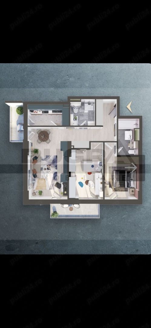 Apartament de 3 camere finisat premium, 73mp, parcare, Elite City - Poză 6