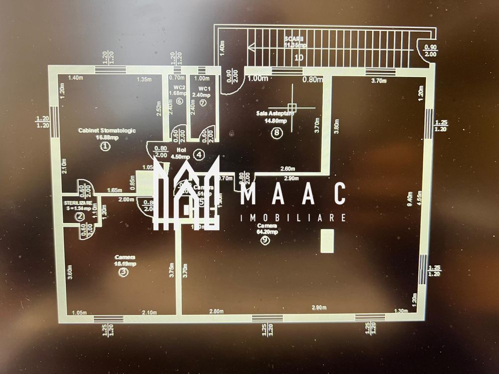Spatiu birouri/ comercial | 130MP | Vasile Aaron - Schiță 2