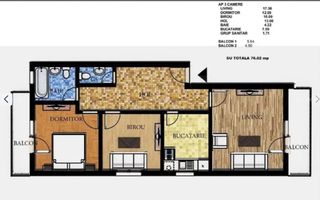 vanzare apartamnet cu 3 camere, Doinei, Dobroesti - Poză 11