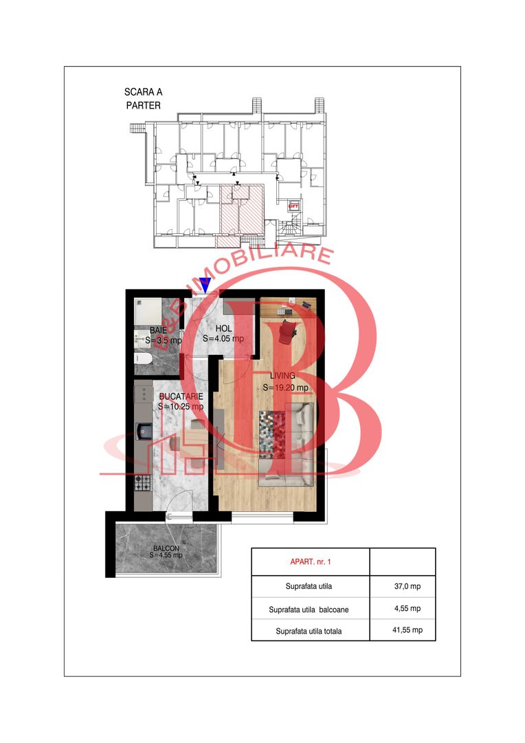 Garsoniera ideala pt  investitie Titan Pallady Metrou Nicolae Teclu - Schiță 5