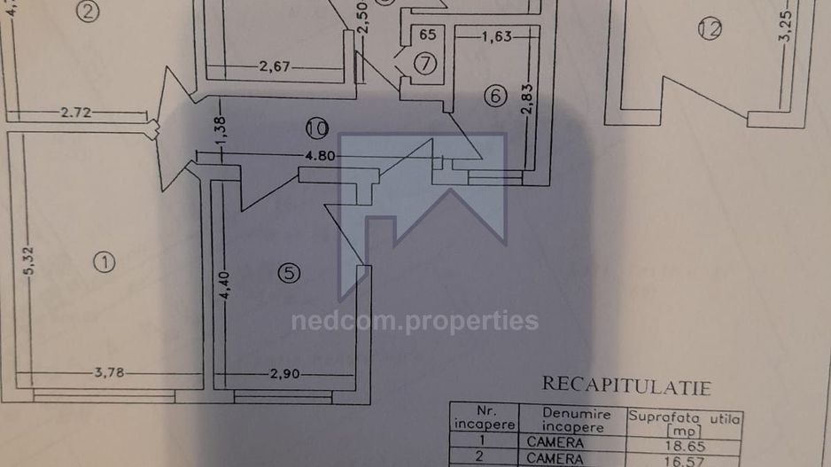 Vanzare apartament circular 13 Septembrie - Vulcan - Schiță 11