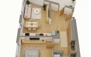 Tomis Plus - Celine Elegance - Vânzare apartament cu 2 camere cu vedere la Lac! - Poză 17