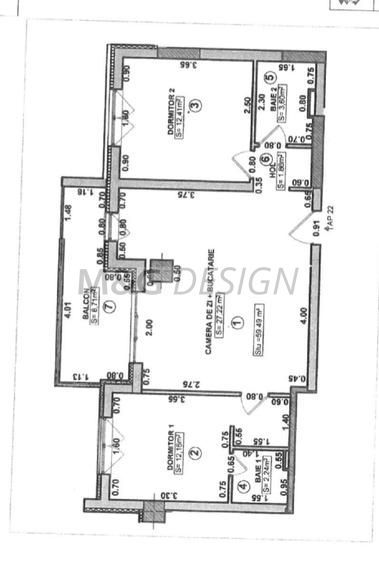 Apartament 3 camere Giroc - Schiță 15