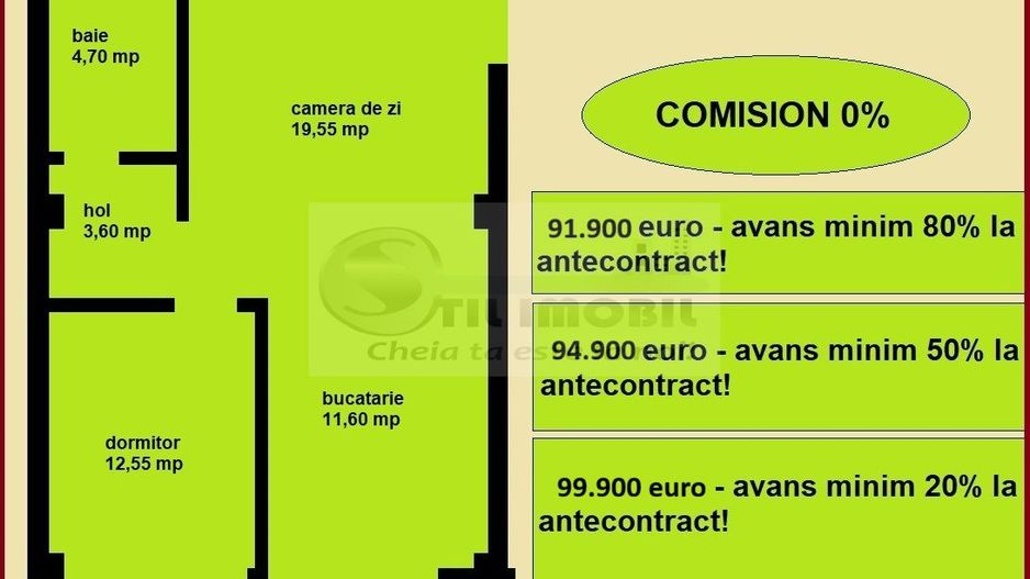 Apartament 2 camere nou, Iasi Valea Lupului, incalzire in pardoseala - Poză 2