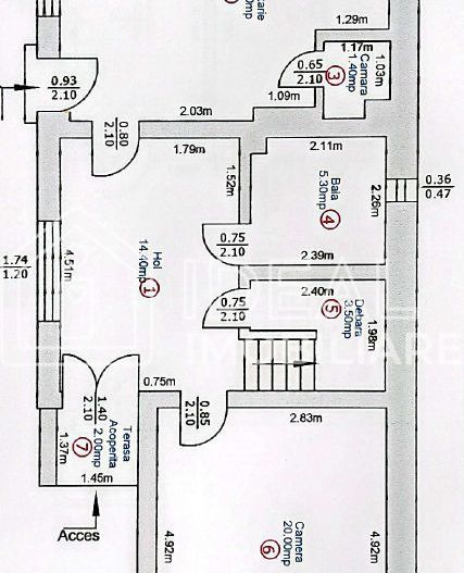 Casă individuala cu 5 camere garaj și pivnita in Turnisor - Schiță 17