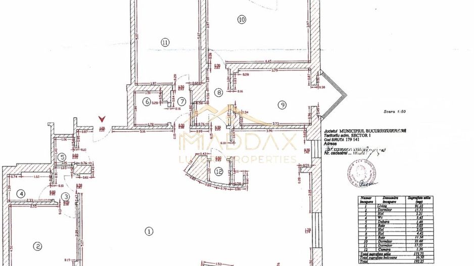 Apartament cu 4 camere *192mp* // Primaverii - Schiță 13