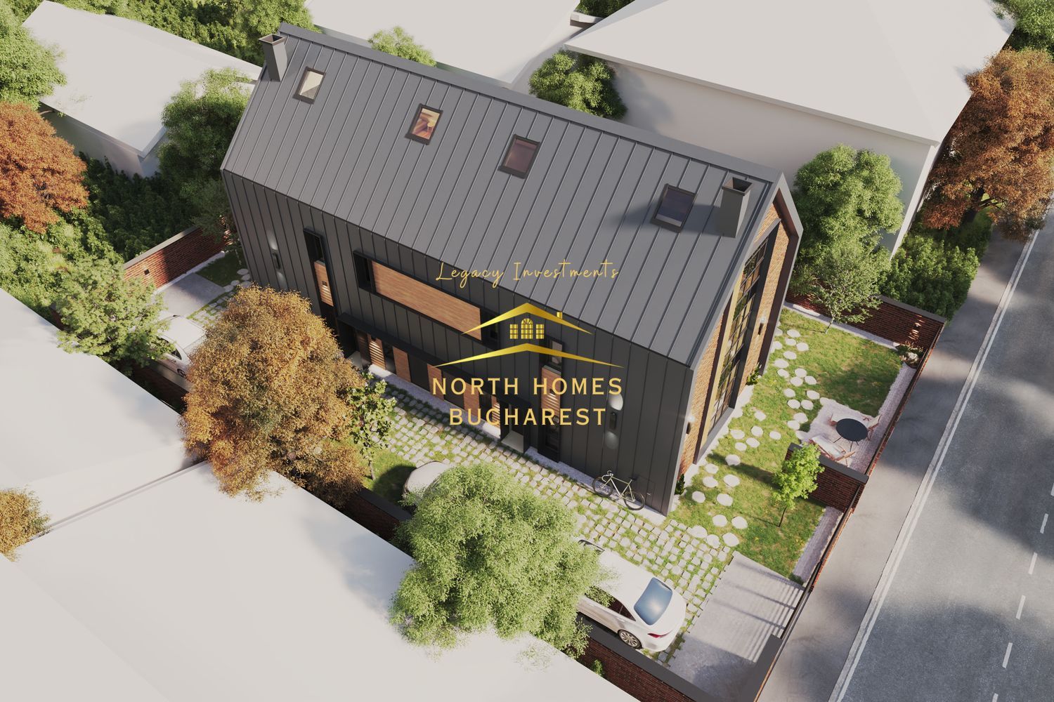 Duplex moder 4 camere, 3 bai, 2 locuri de parcare - Bucurestii Noi - Poză 5