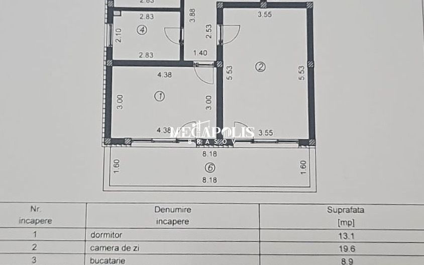 2 camere | Curte 347 mp | Decomandat | Parcare - Poză 4