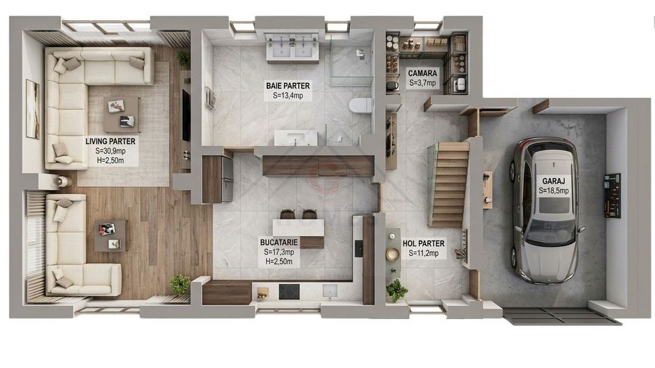 CASA INDIVIDUALA cu garaj LA PRET DE APARTAMENT. Plata esalonata. - Poză 20