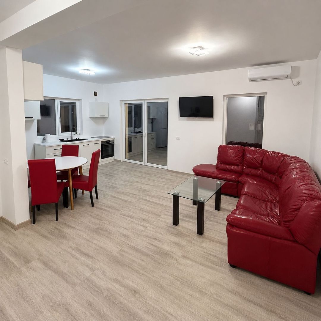Jumătate de duplex nou, 3 camere, mobilat și utilat – teren de 300 mp - Poză 1