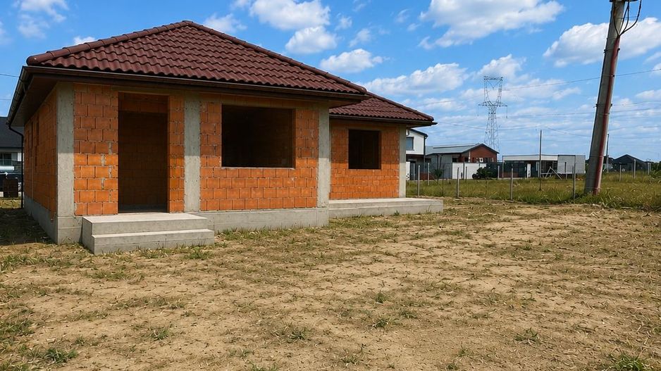 Casă la roșu, plan Parter – 500 mp teren, front 20 ml – Cihei - Poză 5