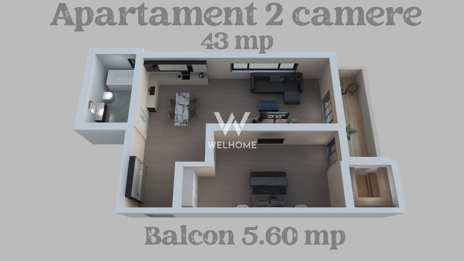 Apartament 2 camere la doar 68 500euro  Sibiu - Schiță 5