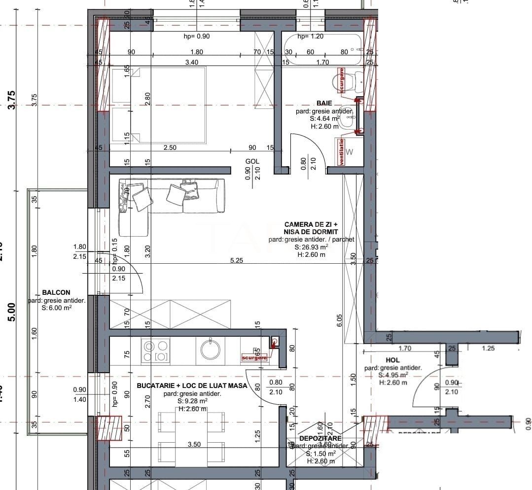 Vanzare apartament cu 2 camere in Chinteni - Poză 1