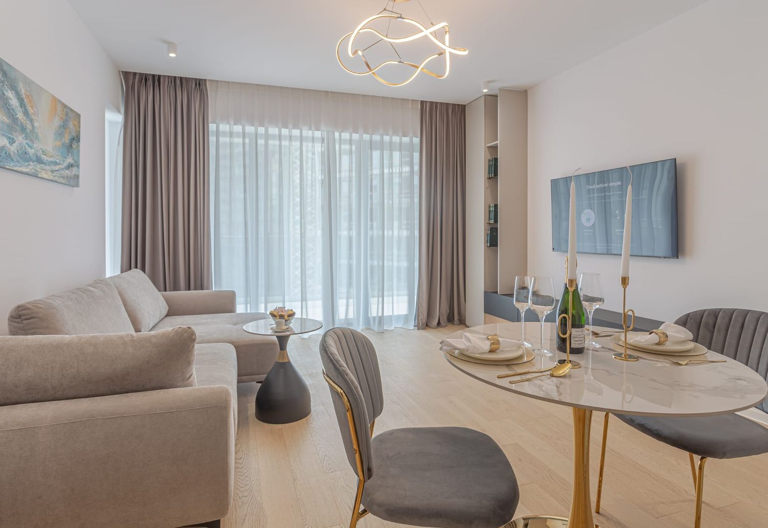 Apartament cu 2 camere complet mobilat si utilat - One Lake Club - Poză 1
