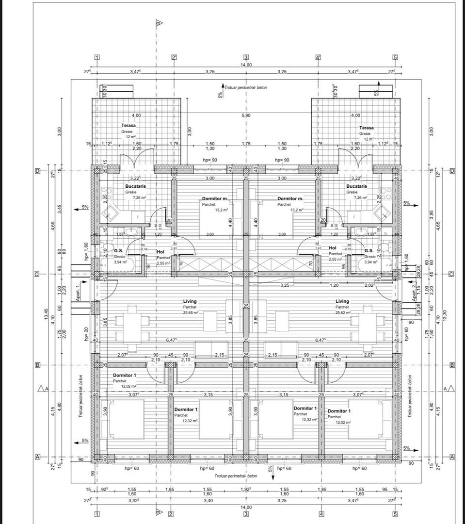 Duplex Parter 3-dormitoare-96Mp-pozitie excelenta-Ghiroda - Poză 1