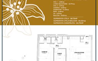 Apartament 3 camere nou -Pta-Unirii AP14B - Poză 3