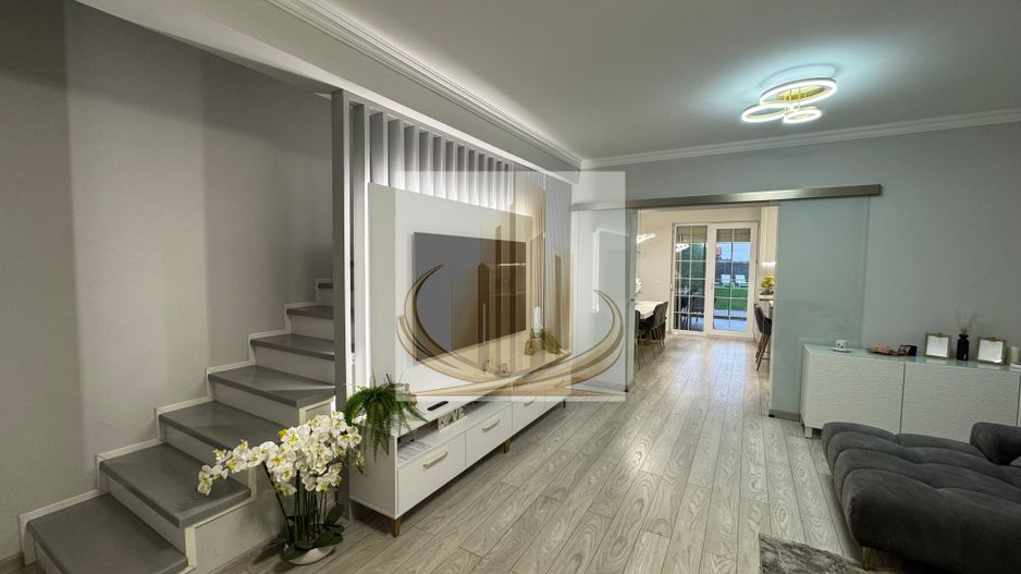 Casa in stil mediteranean, ultrafinisată 5 camere, 3 bai + curte. - Poză 3