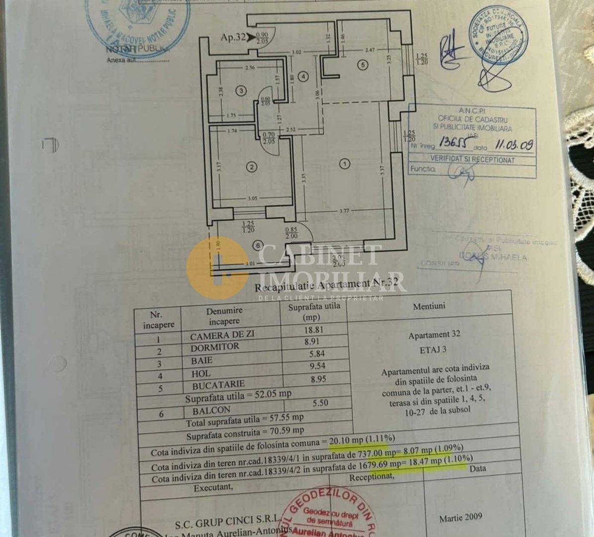 2 camere, etaj 3, 57 mp, bloc 2009, Tatarasi! - Poză 8