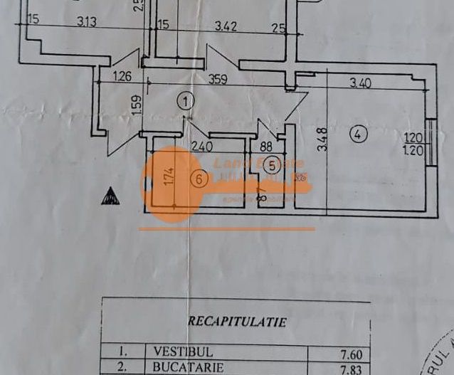 Apartament 2 camere | Gara Obor – Pantelimon | 55 mp | centrală proprie - Schiță 9