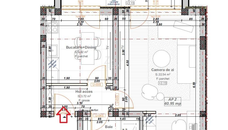 Asfalt. Etaj 1. Balcon mare. - Poză 8