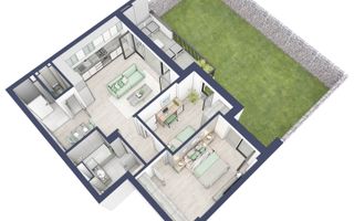 Apartament 3 camere cu Gradina. Sibiu - Schiță 11