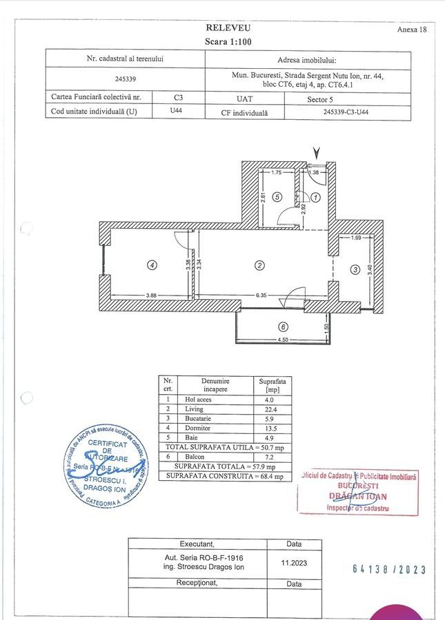 Cotroceni, Razoare, Sebastian, 13 Septembrie 2 camere, nou, parcare inclusa - Poză 8