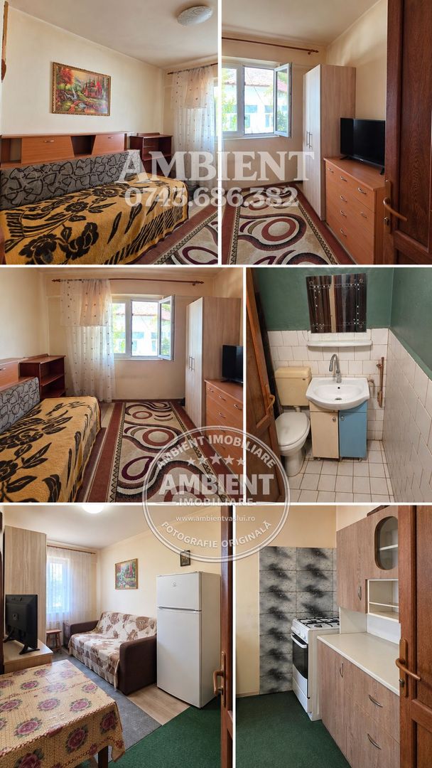 Apartament cu 2 camere, ETAJ 1, mobilat și utilat, VASLUI - zona PROCOPIU; - Poză 2