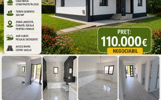 Casa individuala 110 mp, teren 500 mp, SATU NOU, FARA COMISION! - Poză 1