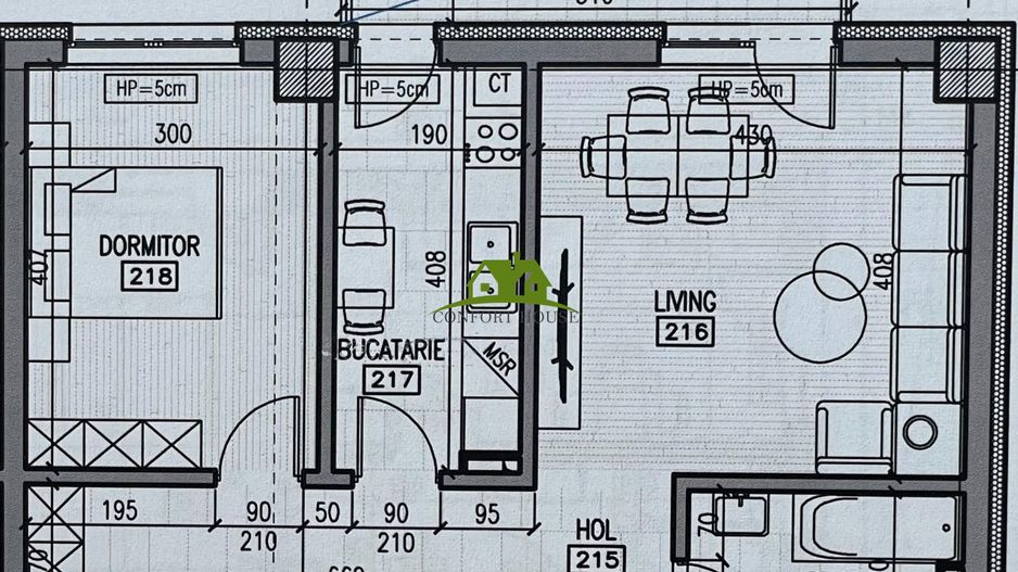 Apartament 2 camere, bloc nou, P+3, Ap.11, Et.2, Bl.5 - CP2461883 - Poză 5