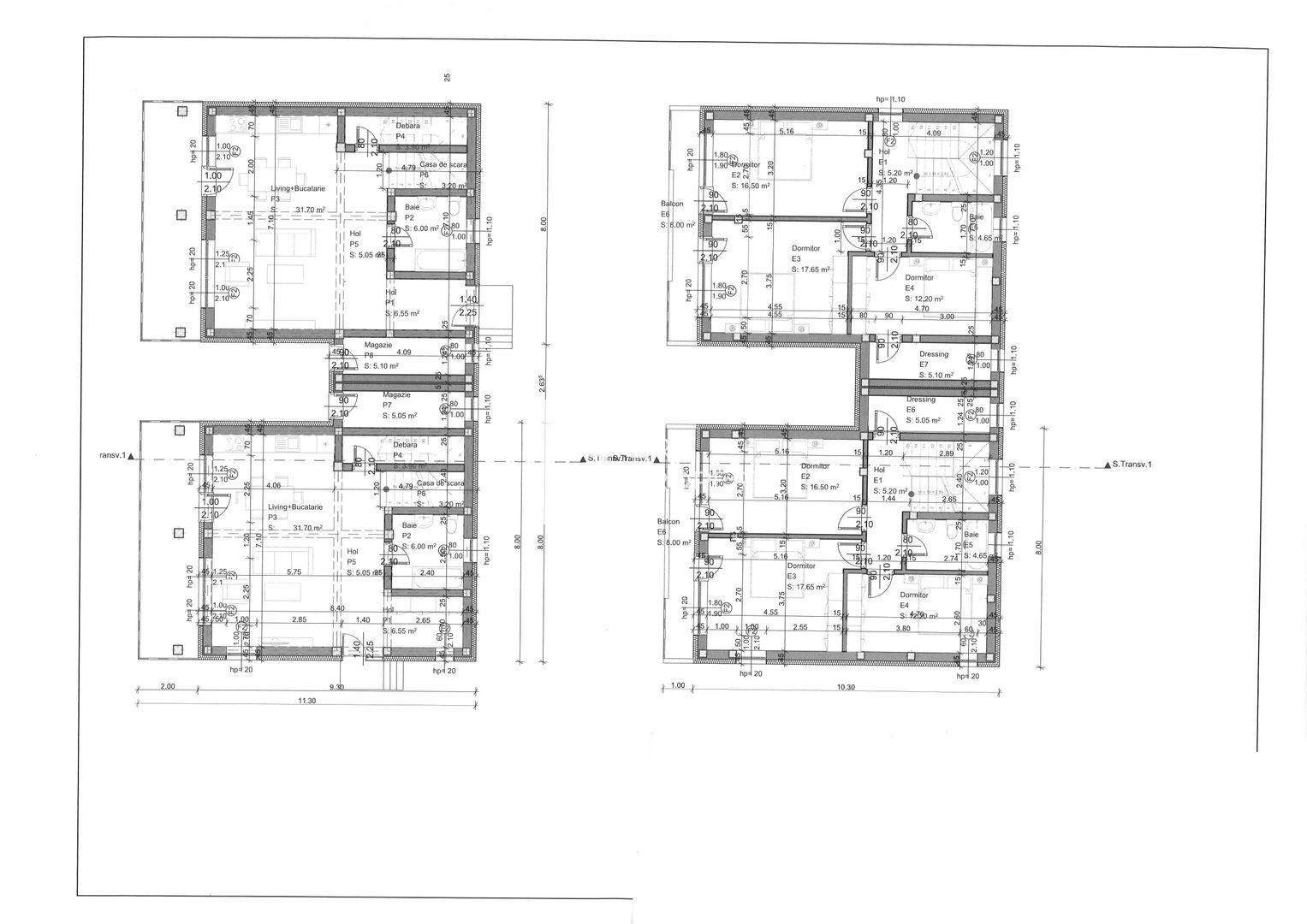 Casă individuală  – 130 mp utili, teren 575 mp, Cartierul Tineretului - Schiță 13