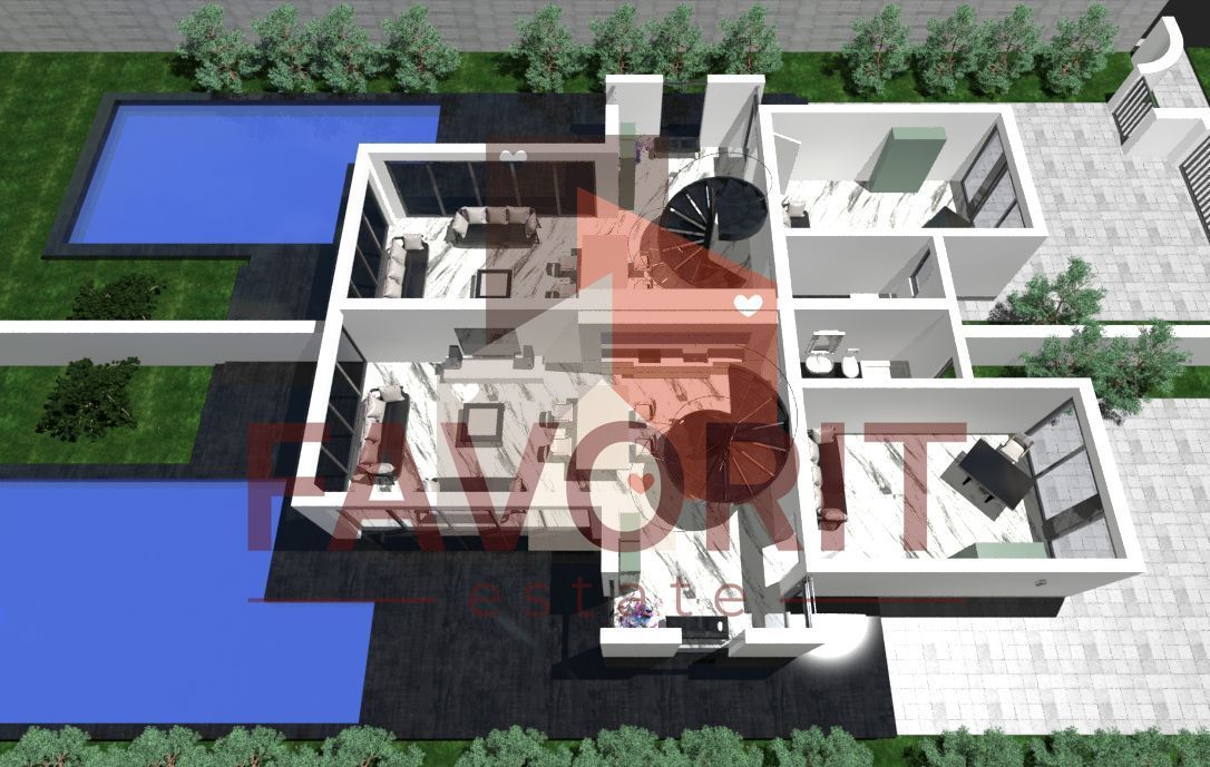 Duplex la rosu in Dumbravita langa lac - Schiță 11