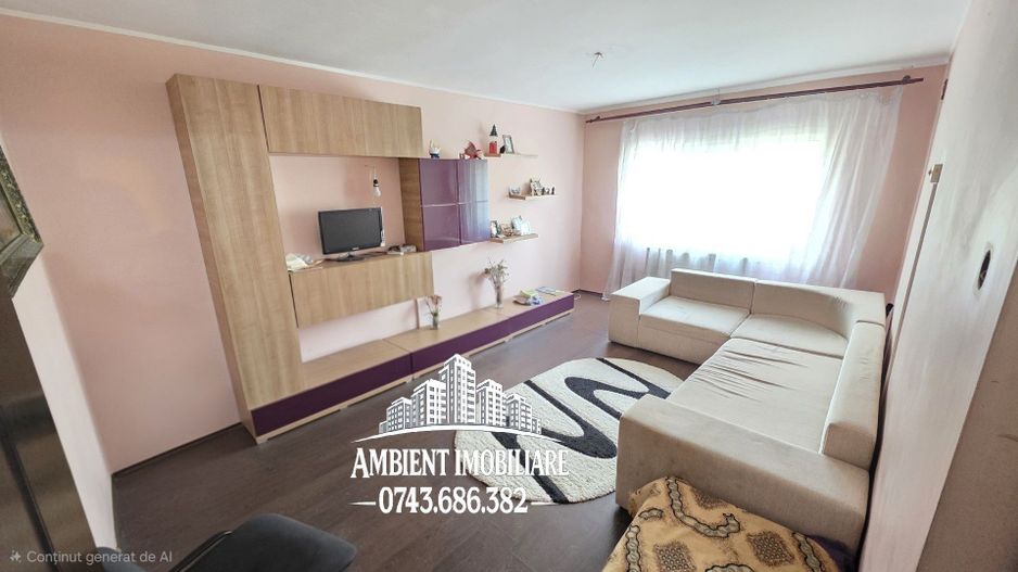 Apartament 3 camere, mobilat si utilat, etaj 3, zona CARTIER; - Poză 1