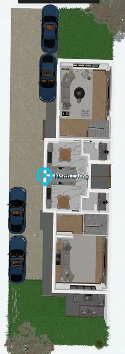 Vilă duplex 220 mp, curte și parcare, Bucureștii Noi – 2 Cocoși - Poză 3