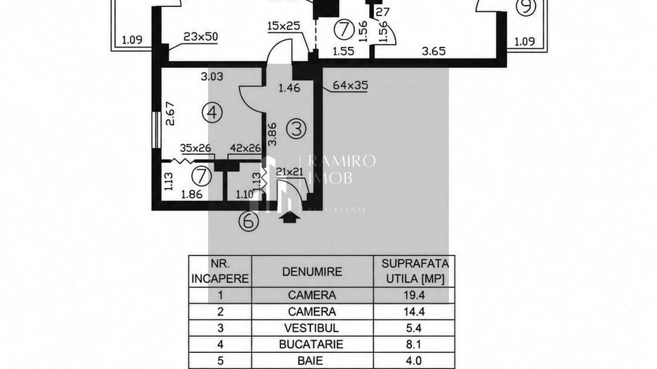 Apartament 2 camere | Baicului – Doamna Ghica | 65 mp | Etaj 1 | 1986 - Poză 10