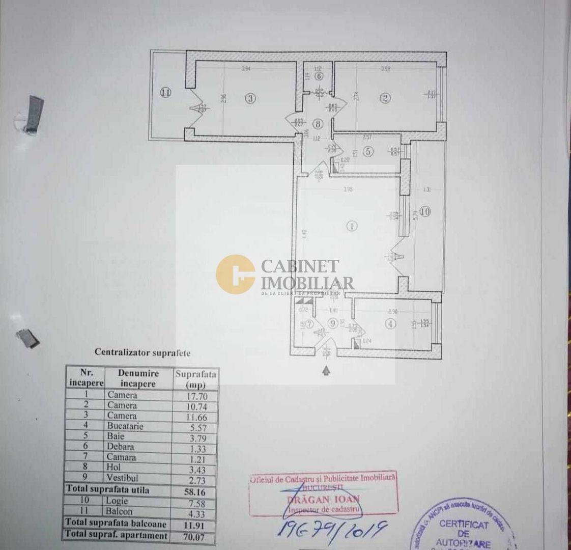 3 Camere - 70MP | Reabilitat | Creditabil | Piata Veteranilor - Poză 8