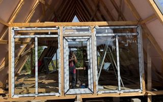 Cabana tip A frame si teren 1000 mp de vanzare / Marisel . Cluj - Poză 4