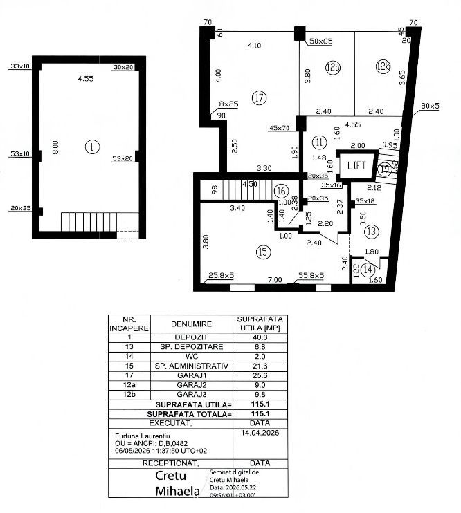 OPORTUNITATE | IMOBIL D+P+4 | 5 APARTAMENTE | LOCURI DE PARCARE - Schiță 7
