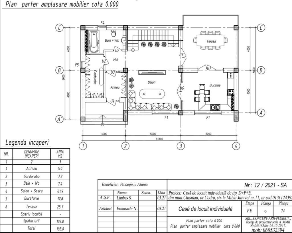 Vânzare, casă, 2 nivele, 206 mp, str. Mihail Juraveli, Codru. - Poză 15