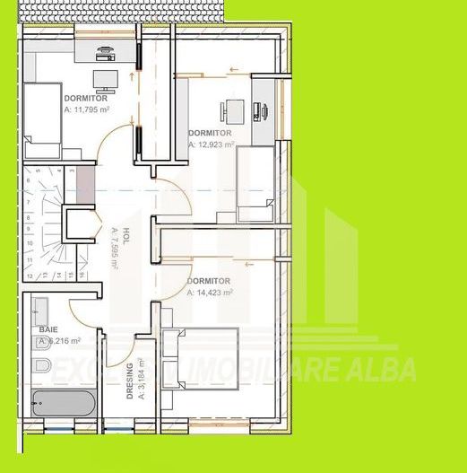 Casa in regim cuplat de vanzare, Alba-Micesti - Poză 3