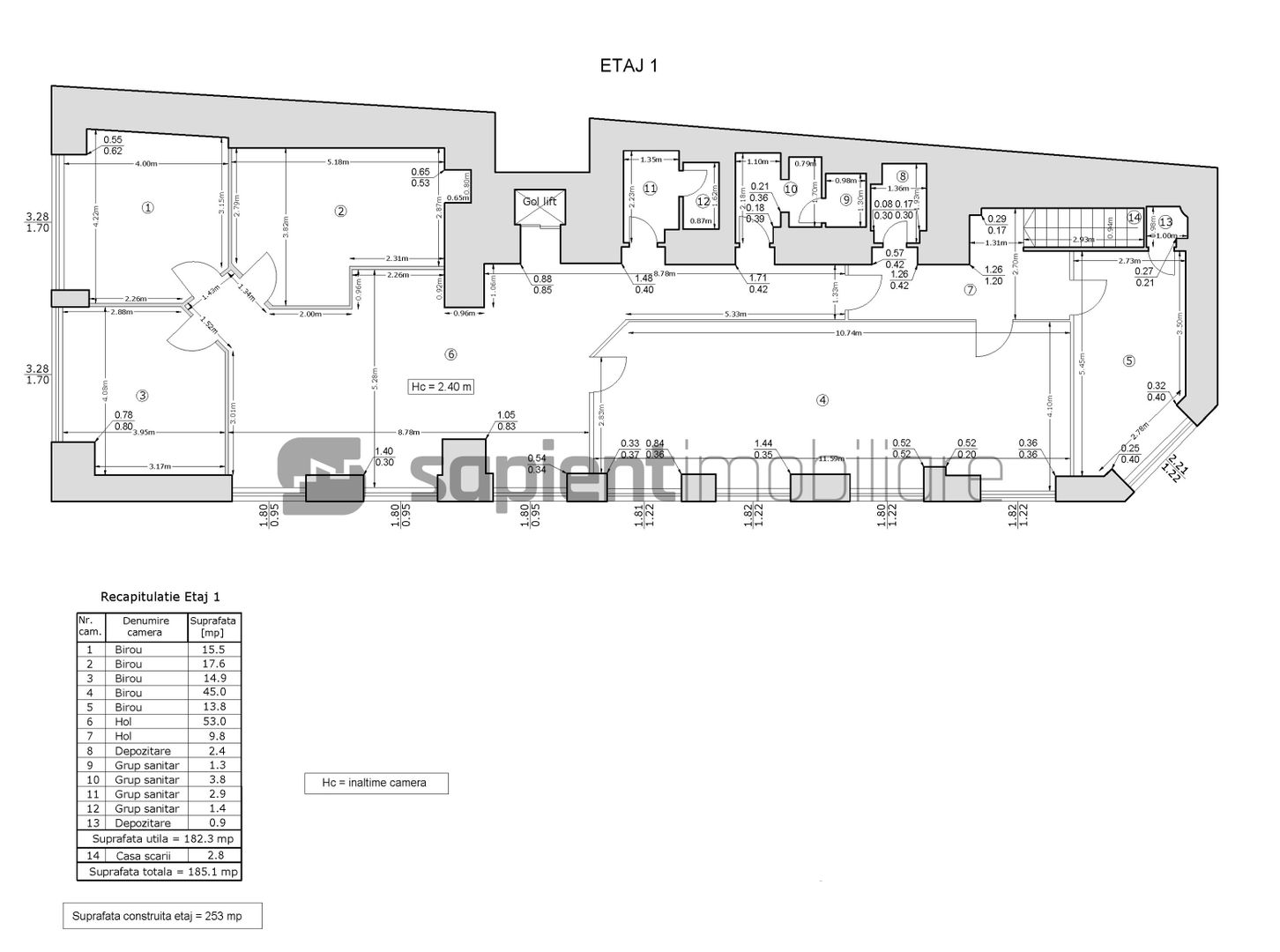 Sapient | Spațiu comercial _ Pasajul Vulturul Negru - Schiță 12
