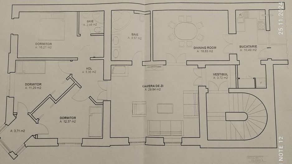 Apartament spatios -str Castelului. Comision cumparator 0 - Poză 15
