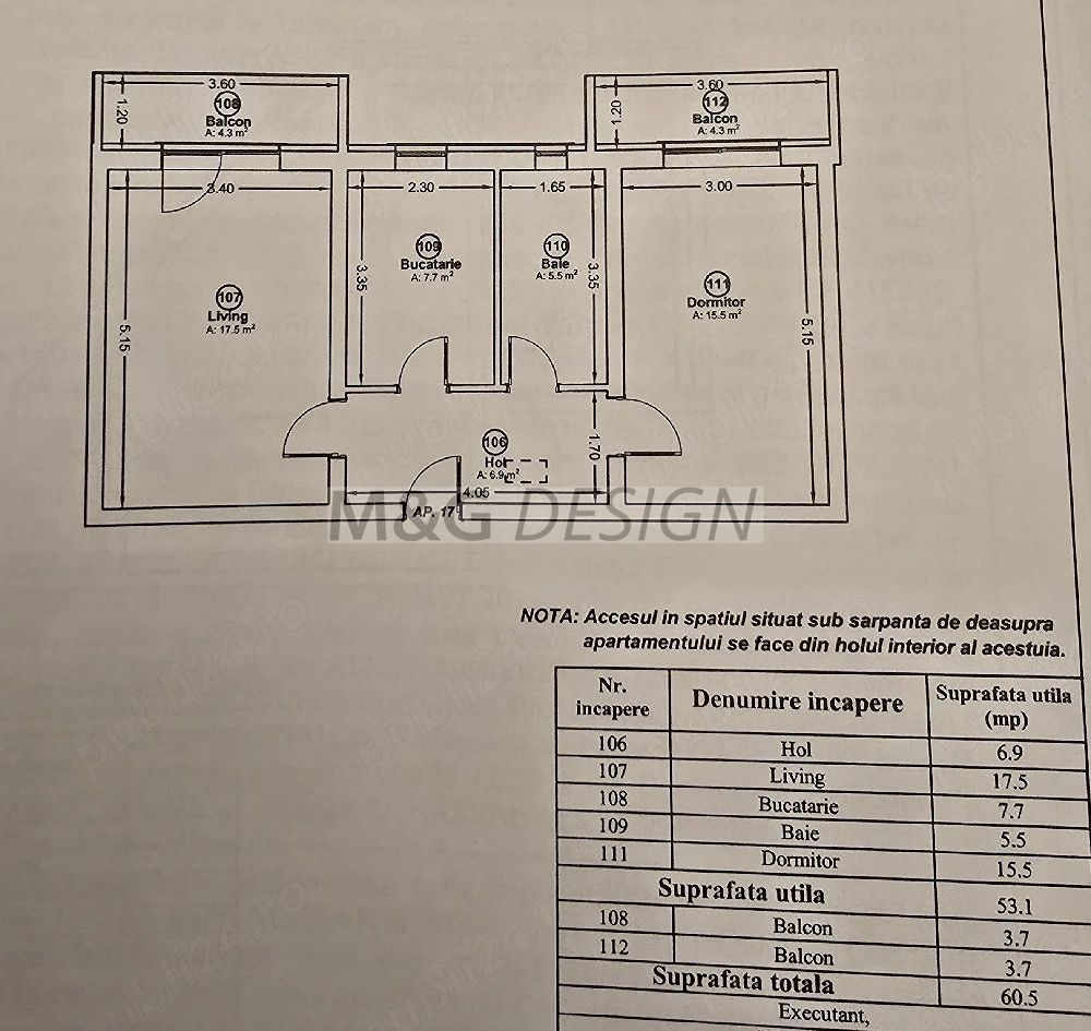 Apartament 2 camere Giroc cu 2 balcoane - Poză 10