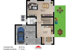 Casa individuala 4 camere 3 bai garaj Cartier Izvor Tarlungeni Brasov - Schiță 9