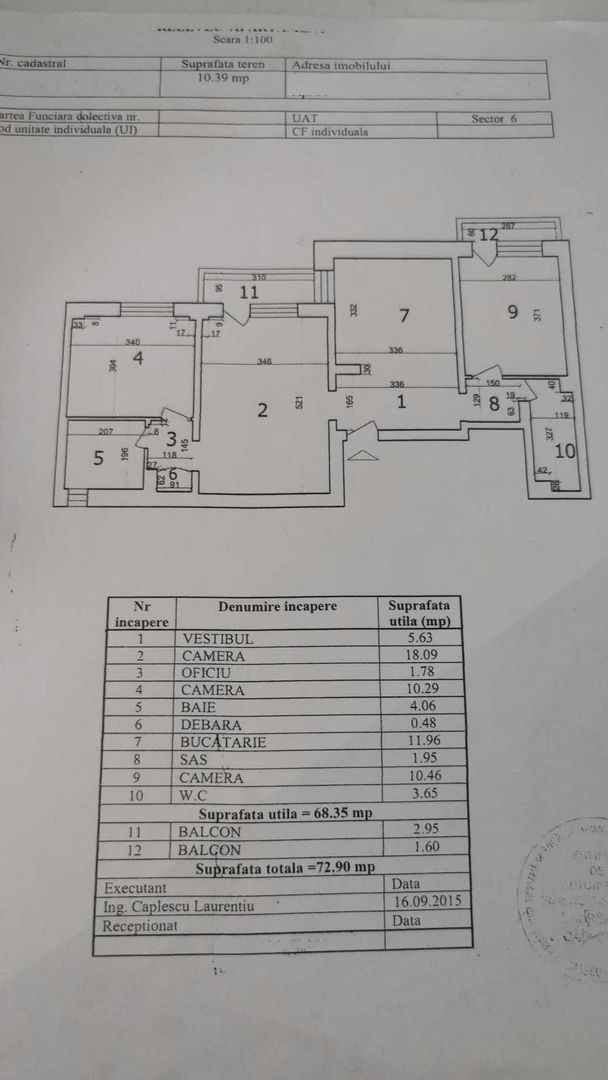 De vanzare Apartament 3 camere Gorjului - Poză 8