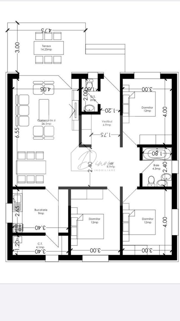Casa 4 camere | 2 bai | 300mp teren | 2021 | Comision 0% - Poză 2