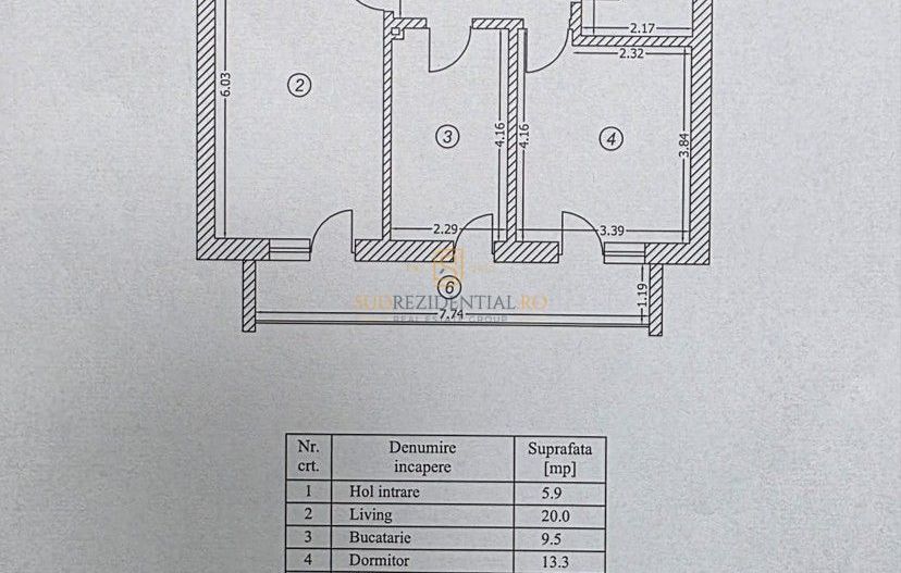 Apartament 2 camere, Imobil 2023, Etaj 5/11, gata de mutare, metrou - Schiță 11